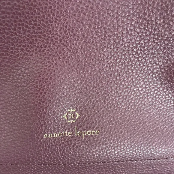 NWOT Nanette Lapore shoulder bag in orchid, raspberry plum colored - Picture 3 of 11